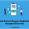 Application For Bank Account Reopen, Reopen Bank Account Application, bank account reactivation letter sample pdf, Bank Account Reopen Letter Pdf